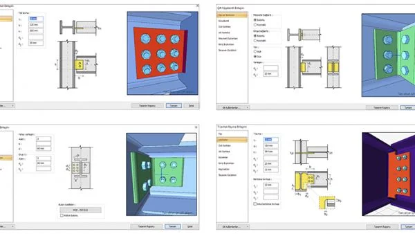 ideCAD One AEC Software: Steel Connection Design