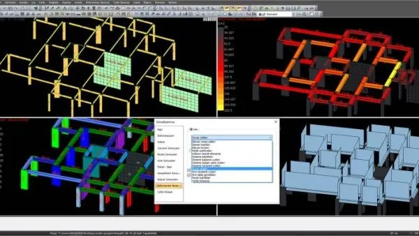 ideCAD One AEC Software: Structural Analysis Visualization